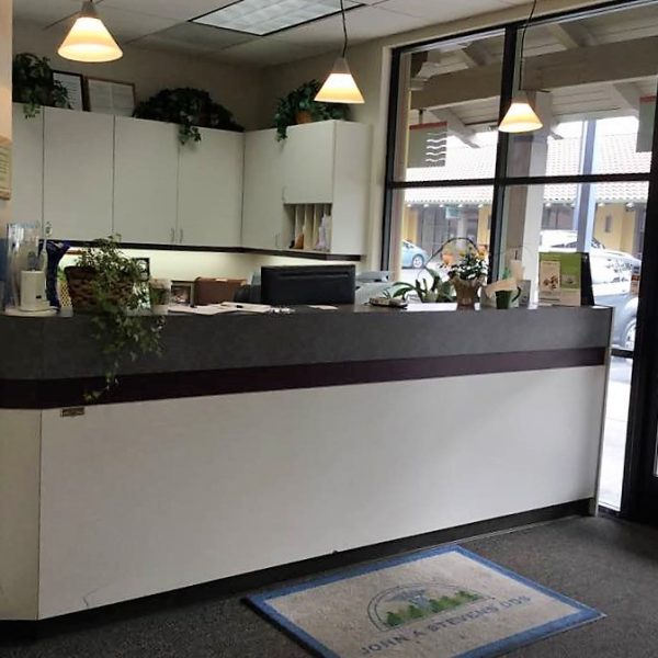 front desk window