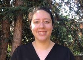 Allie, Dental Assistant at Mt. Hermon Dental Care, Scotts Valley Allie, dental assistant at Mt. Hermon Dental Care in Scotts Valley, CA, smiling outdoors near the redwoods